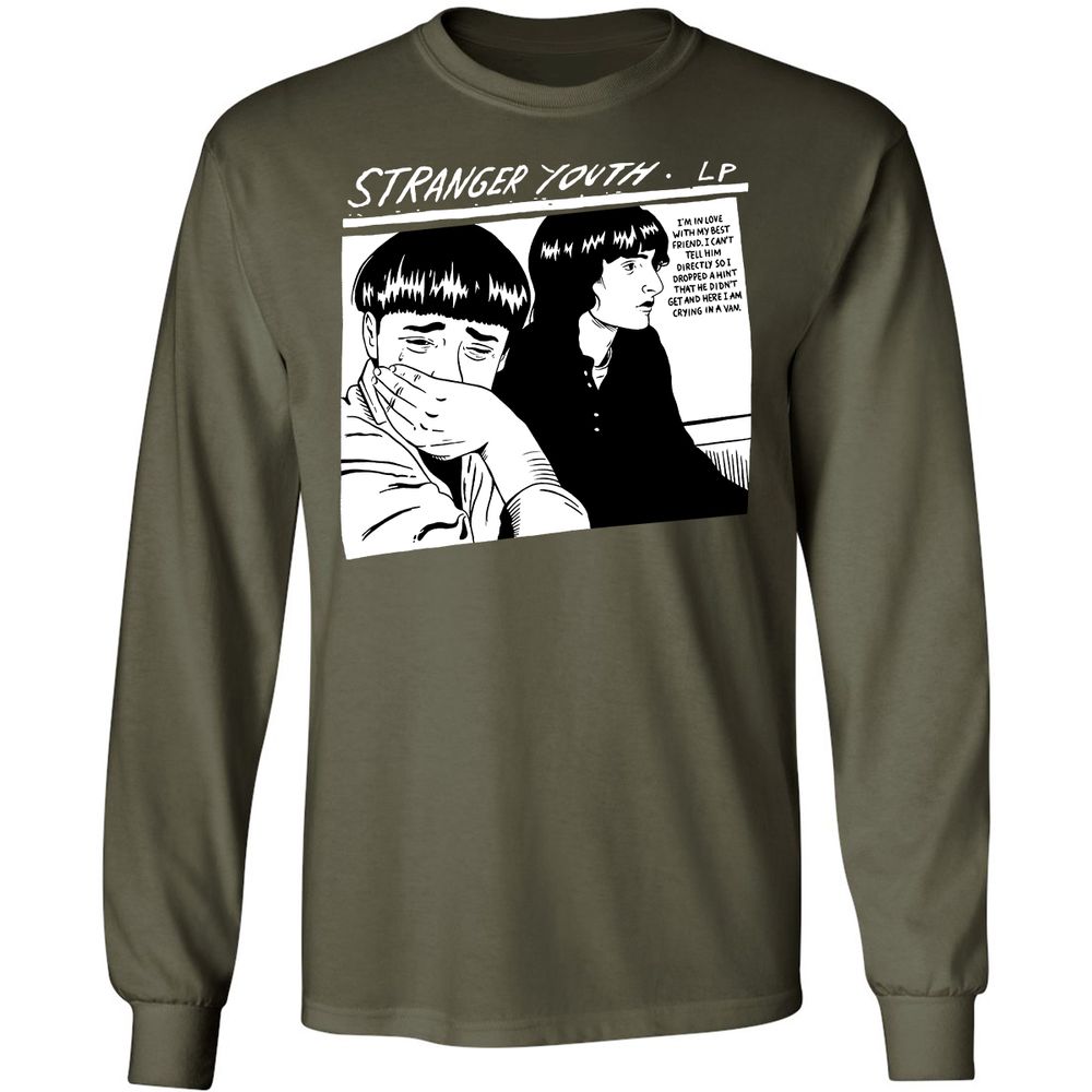 Long Sleeve T-Shirt - A8VFNZNR - Military Green - 16