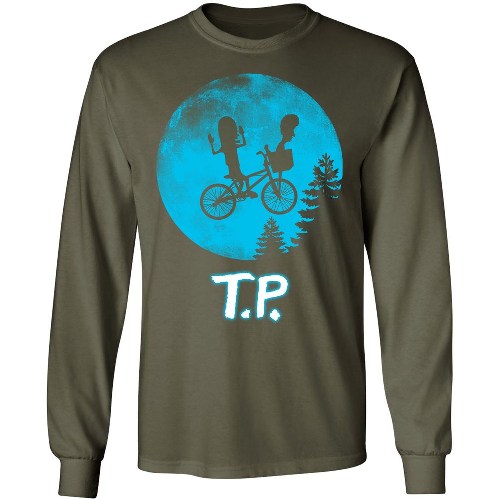 Long Sleeve T-Shirt - 7E2QKVHR - Military Green - 16
