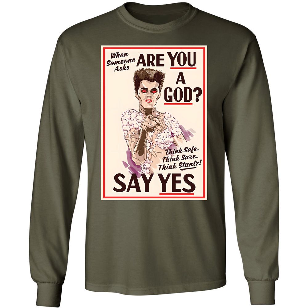 Long Sleeve T-Shirt - GQP7K1SV - Military Green - 16