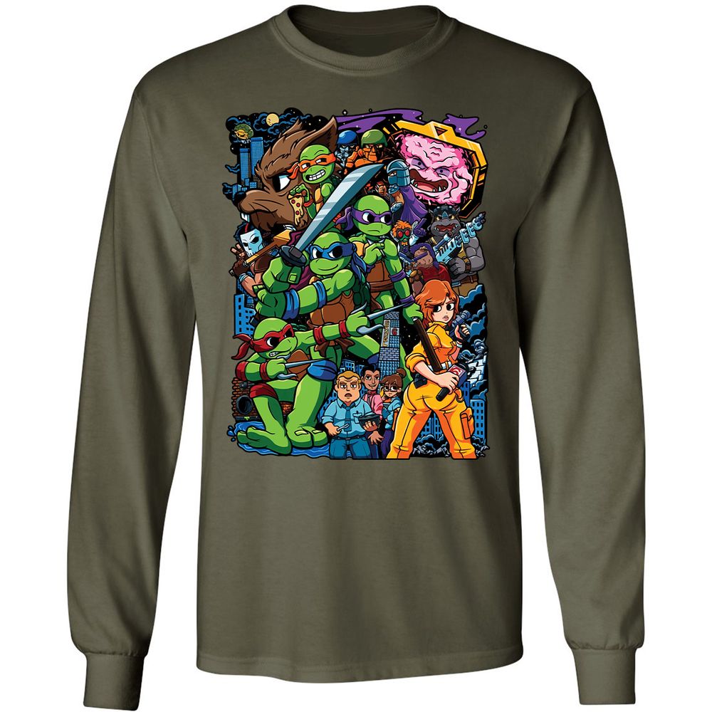 Long Sleeve T-Shirt - 213VCH8N - Military Green - 16