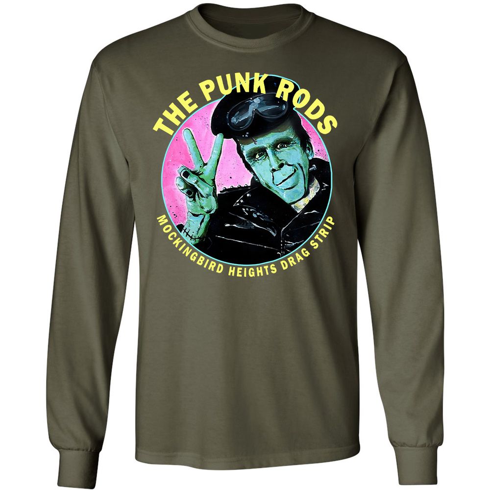 Long Sleeve T-Shirt - G1C6QAK3 - Military Green - 16