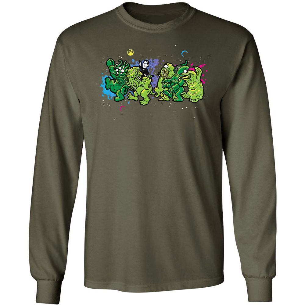 Long Sleeve T-Shirt - A6VXN9G8 - Military Green - 16
