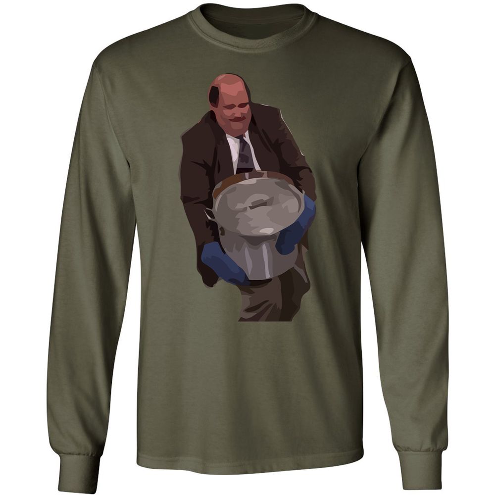 Long Sleeve T-Shirt - LGC1Z7X9 - Military Green - 16