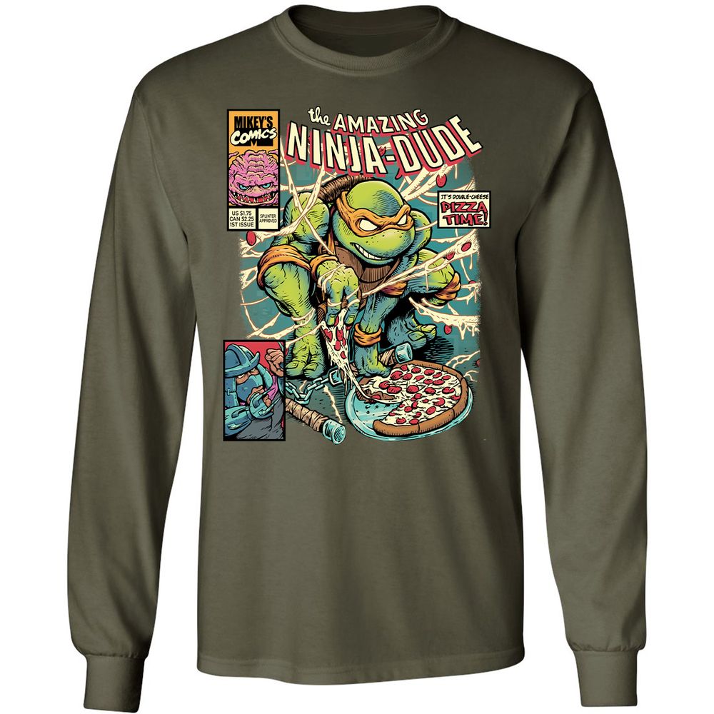 Long Sleeve T-Shirt - RGTUNK8G - Military Green - 16
