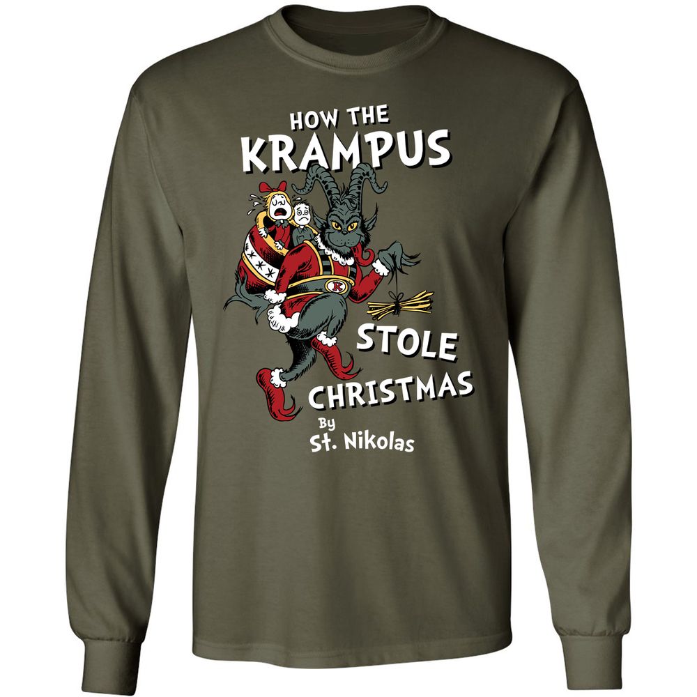 Long Sleeve T-Shirt - FF6GG9C9 - Military Green - 16