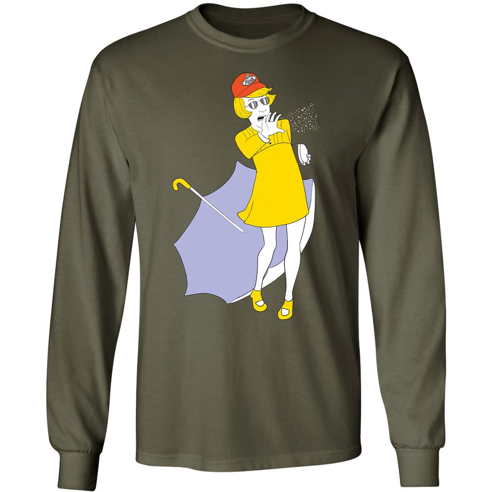 Long Sleeve T-Shirt - ZGWTB5MP - Military Green - 16