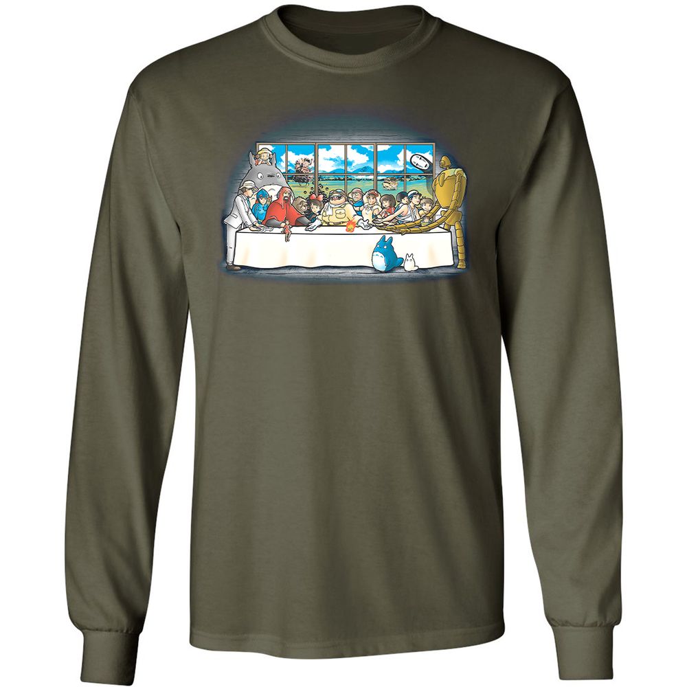 Long Sleeve T-Shirt - BY8ZH7GC - Military Green - 16