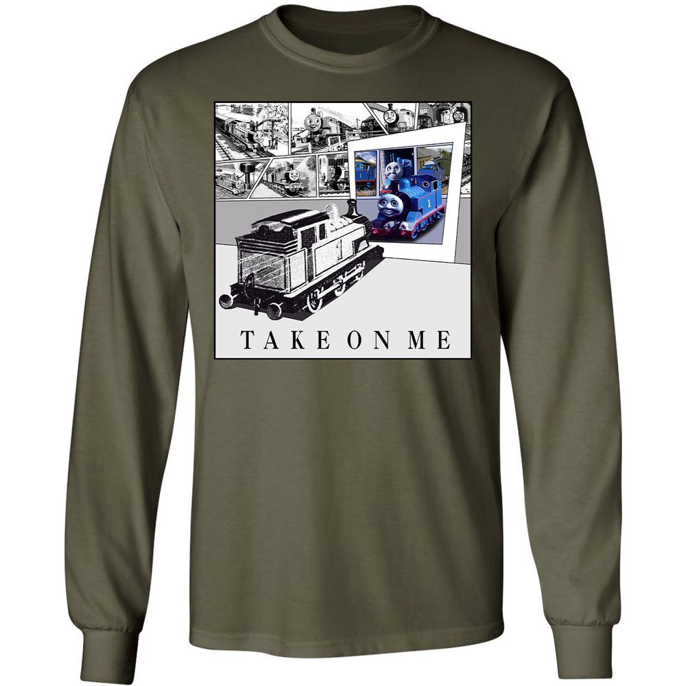 Long Sleeve T-Shirt - 7QH2LYBP - Military Green - 16