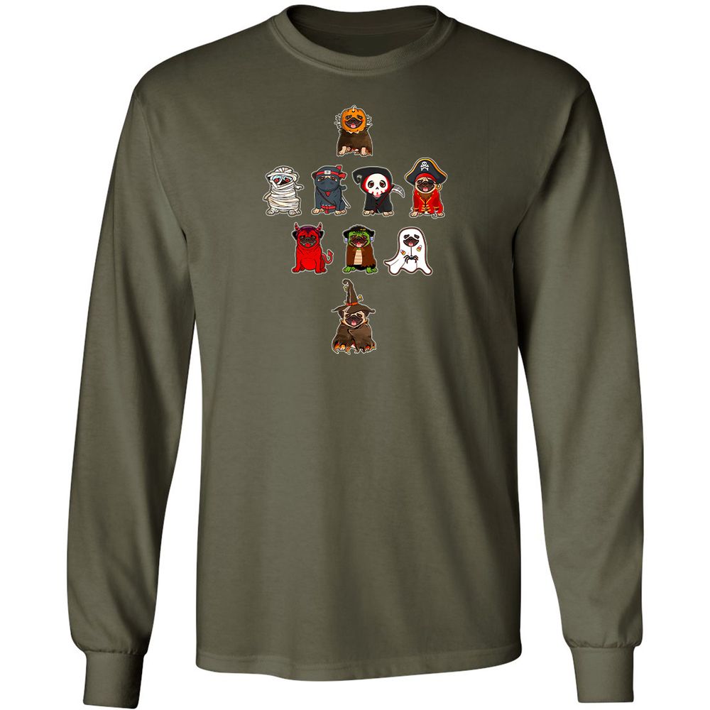Long Sleeve T-Shirt - CEKJCESK - Military Green - 16