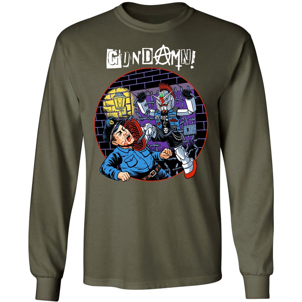 Long Sleeve T-Shirt - GXH5NS96 - Military Green - 16