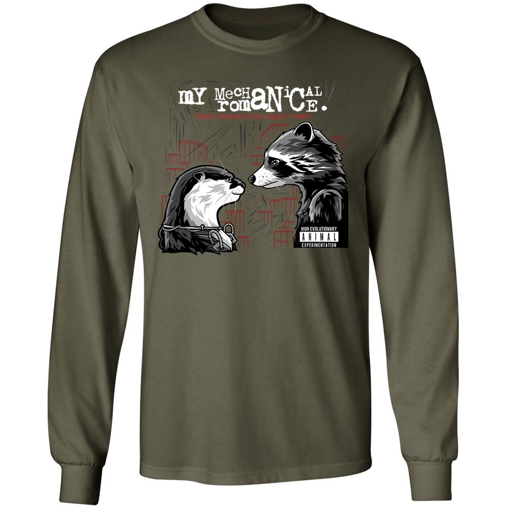 Long Sleeve T-Shirt - 5VX2FQ2U - Military Green - 16