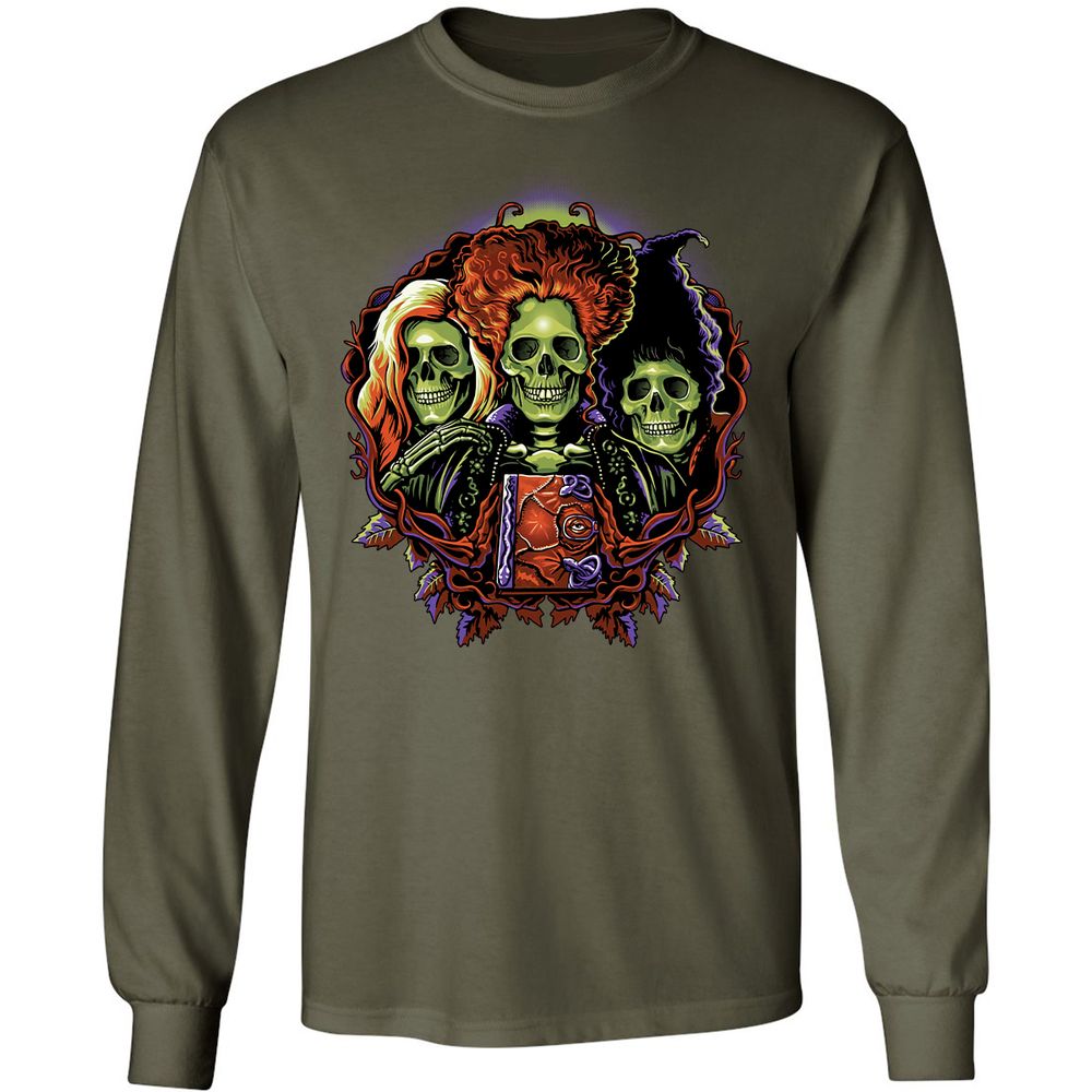 Long Sleeve T-Shirt - D2FSG923 - Military Green - 16
