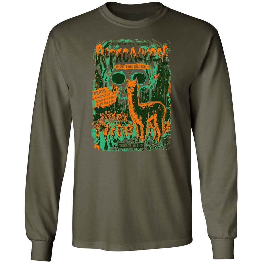 Long Sleeve T-Shirt - 4TF2AY5T - Military Green - 16