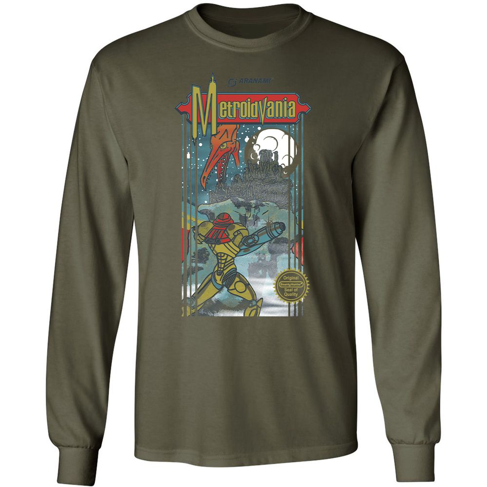 Long Sleeve T-Shirt - ZPSCMJ5P - Military Green - 16