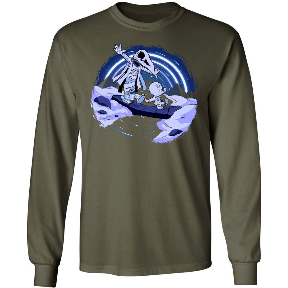 Long Sleeve T-Shirt - B9Y4VE1X - Military Green - 16