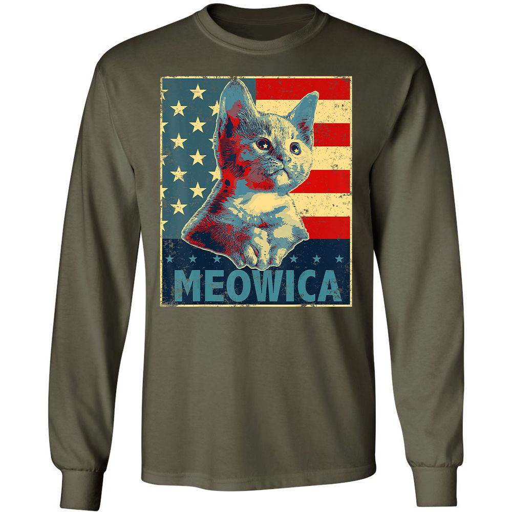 Long Sleeve T-Shirt - CLWZAE8U - Military Green - 16