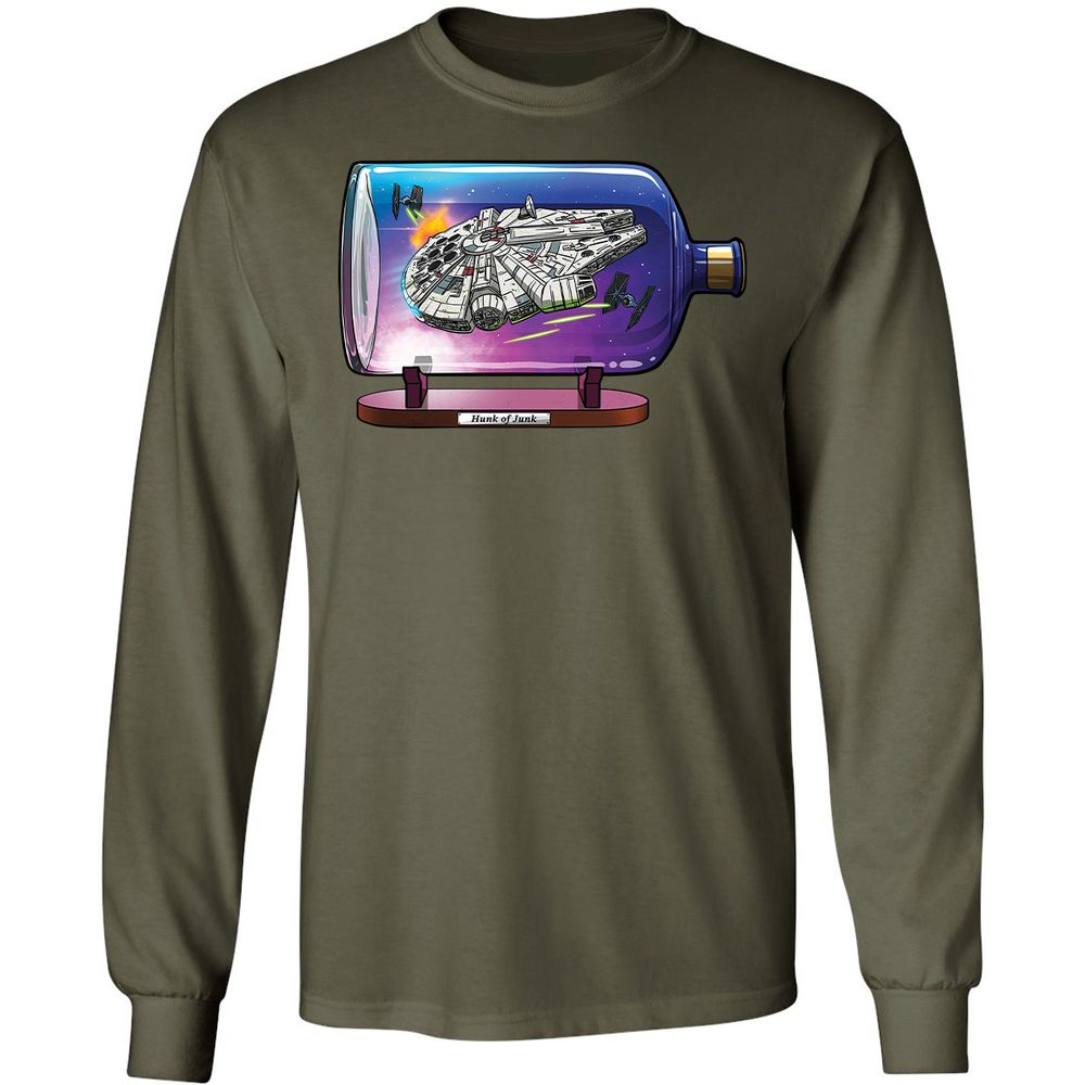 Long Sleeve T-Shirt - 9P6WWKBV - Military Green - 16