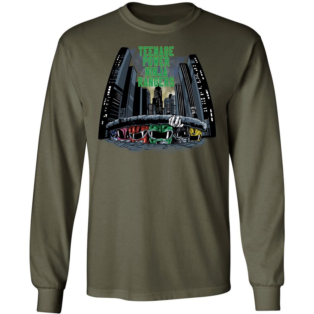 Long Sleeve T-Shirt - FFBBYJKH - Military Green - 16