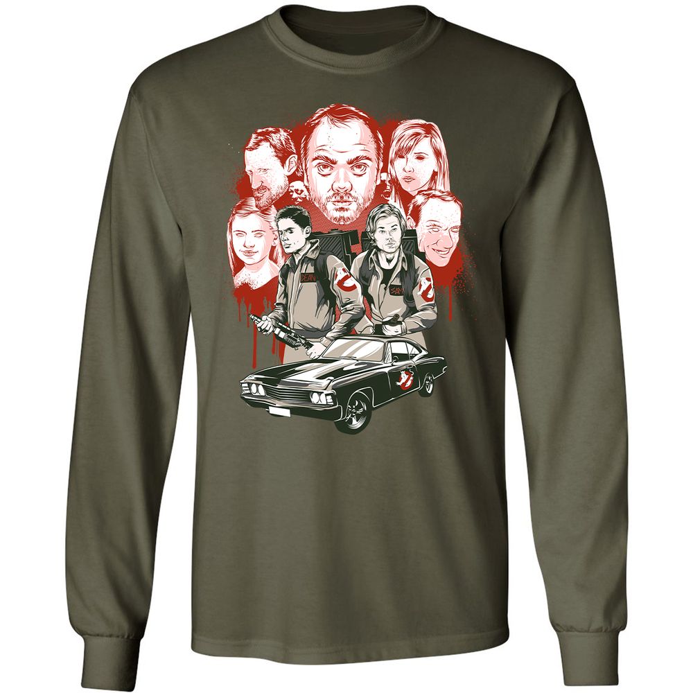 Long Sleeve T-Shirt - 56VHR878 - Military Green - 16
