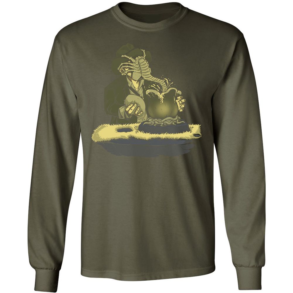 Long Sleeve T-Shirt - 3T9ENYA4 - Military Green - 16