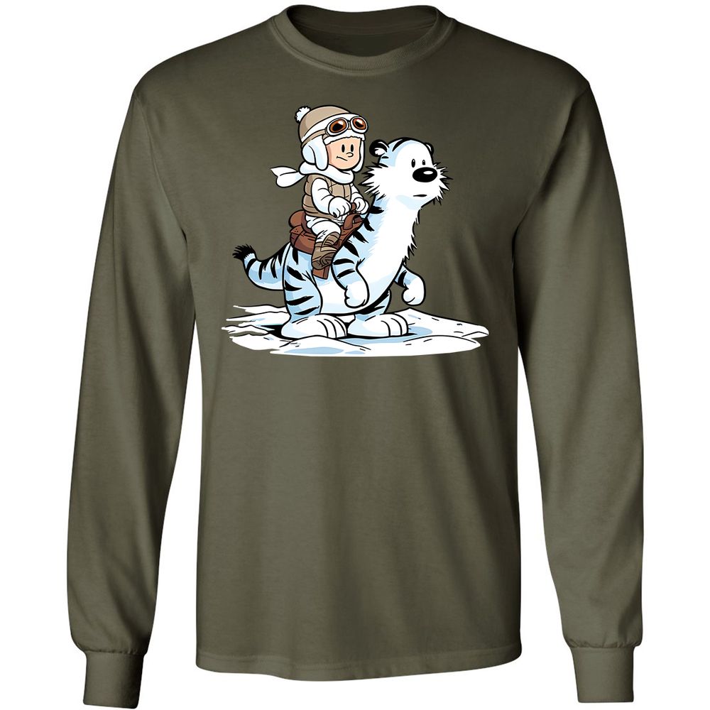 Long Sleeve T-Shirt - 4EJU4KV9 - Military Green - 16