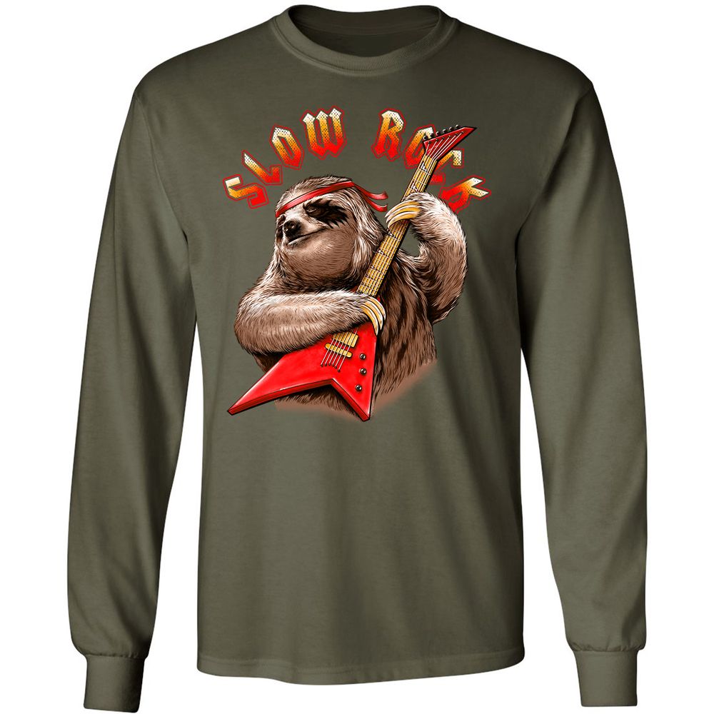 Long Sleeve T-Shirt - AHXZYK5X - Military Green - 16