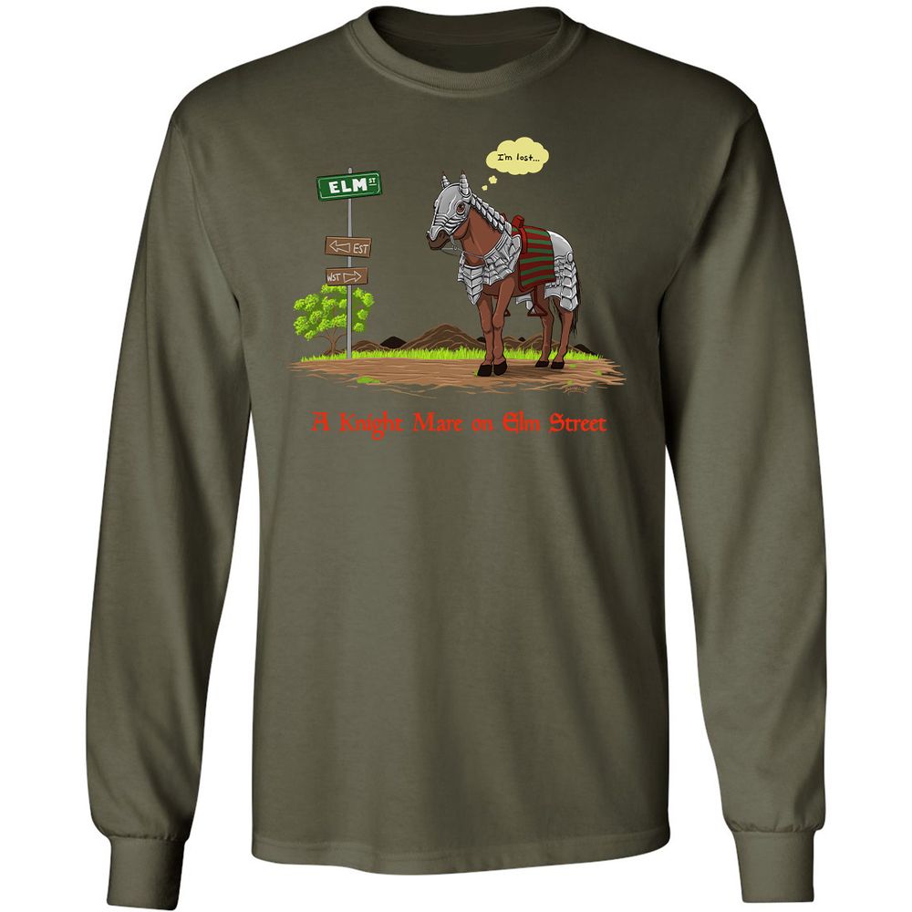 Long Sleeve T-Shirt - ZKMQQMWW - Military Green - 16