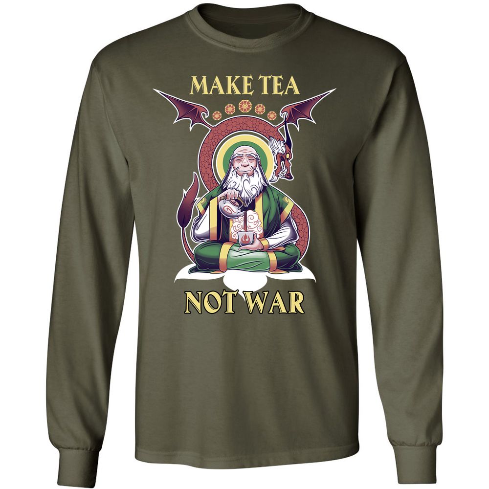 Long Sleeve T-Shirt - 91A44UP5 - Military Green - 16