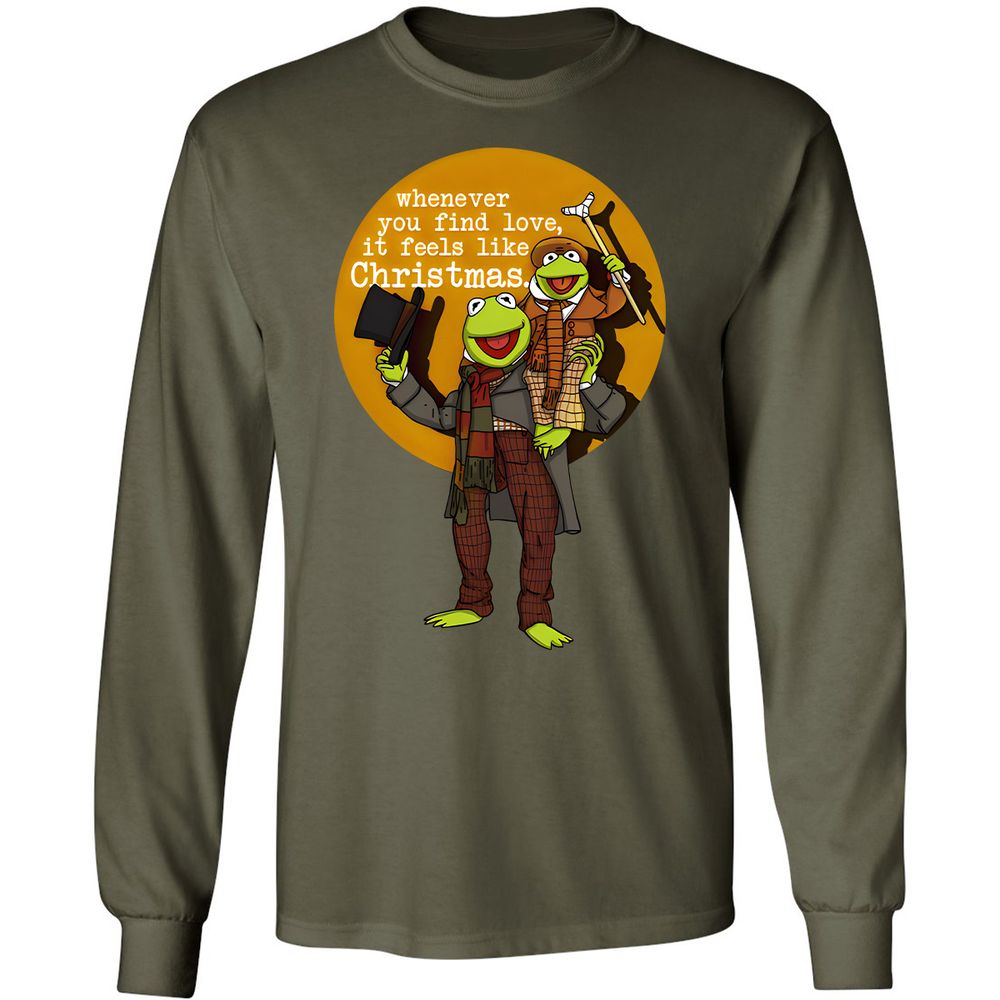 Long Sleeve T-Shirt - LUWLR5JH - Military Green - 16