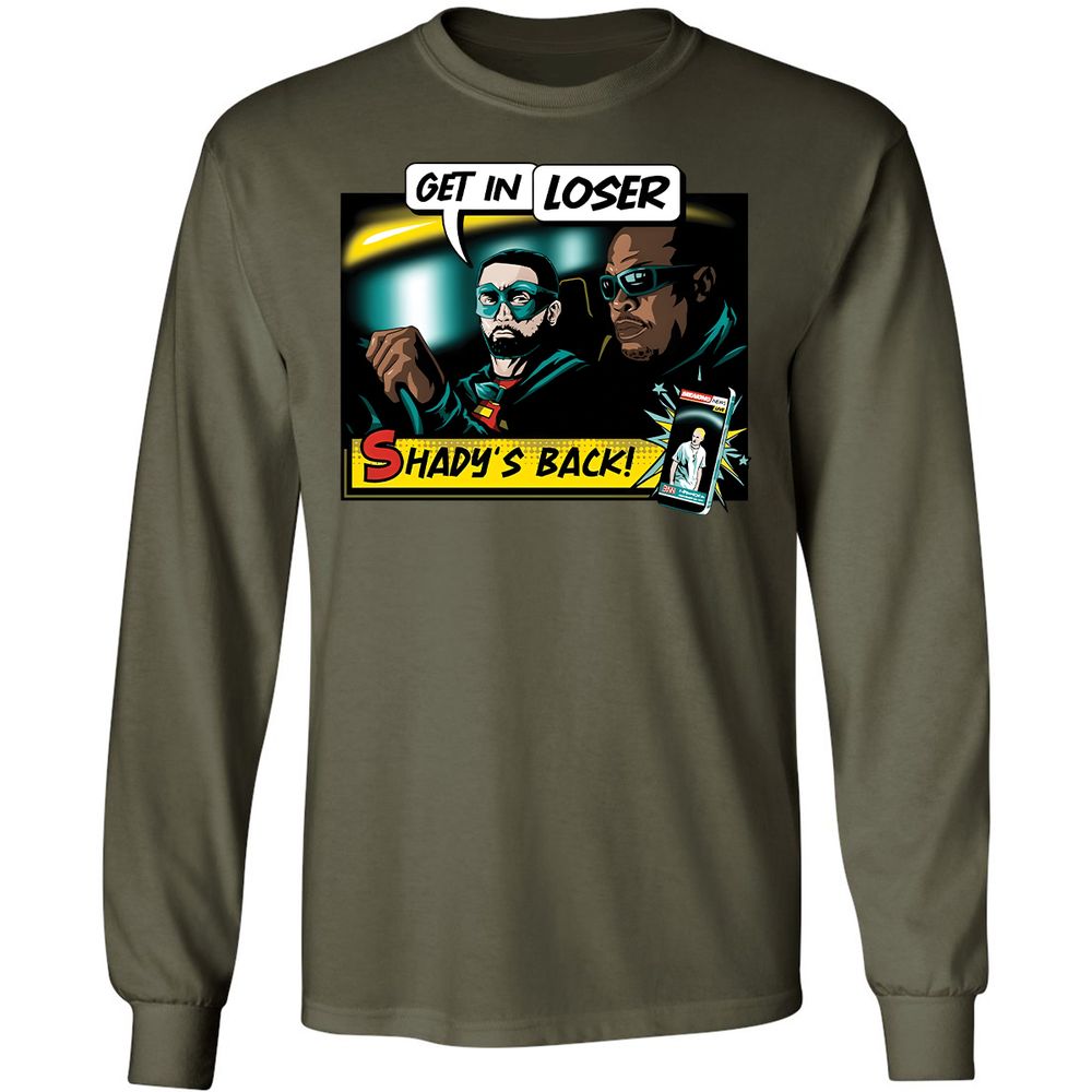 Long Sleeve T-Shirt - KWT3X2Q9 - Military Green - 16