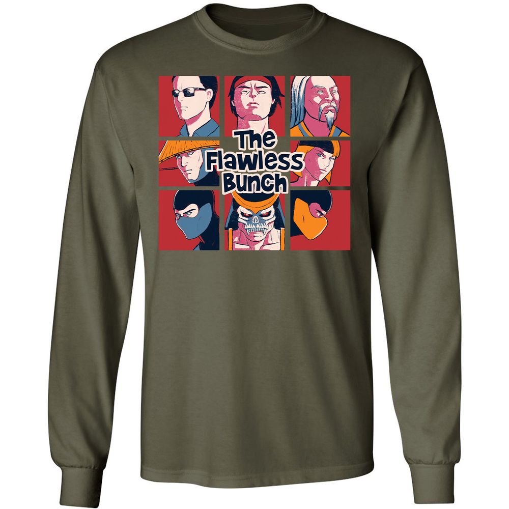 Long Sleeve T-Shirt - B3JDMF3Y - Military Green - 16