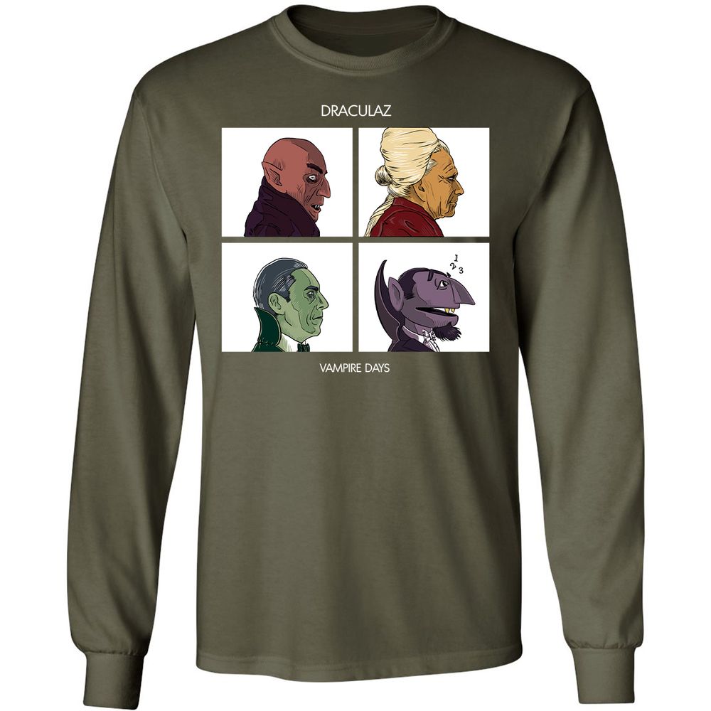 Long Sleeve T-Shirt - 2FFYNKXB - Military Green - 16