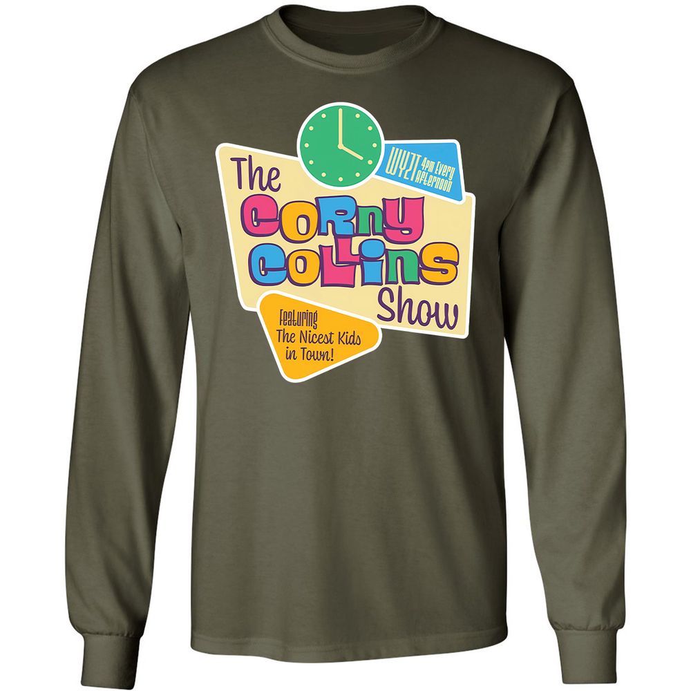 Long Sleeve T-Shirt - 5AAG79B9 - Military Green - 16