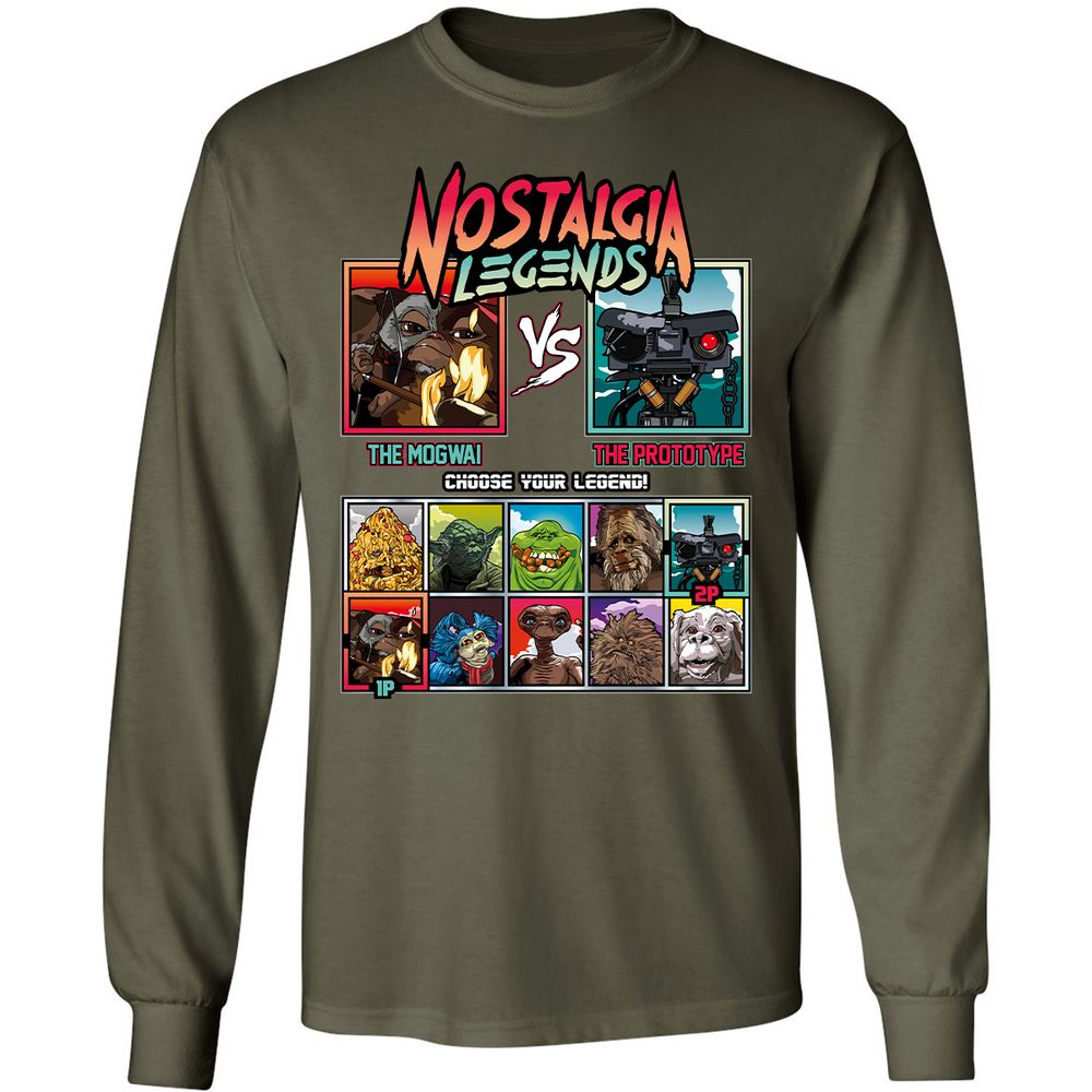 Long Sleeve T-Shirt - HZUFXN95 - Military Green - 16