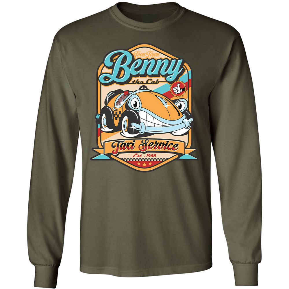 Long Sleeve T-Shirt - HFN53RQ8 - Military Green - 16