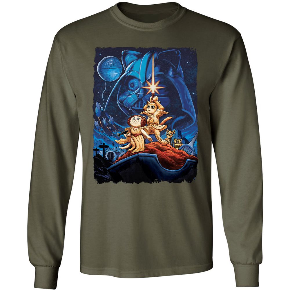 Long Sleeve T-Shirt - BX7Y6H8Y - Military Green - 16