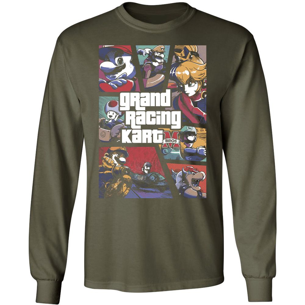 Long Sleeve T-Shirt - 9UQFHXLC - Military Green - 16