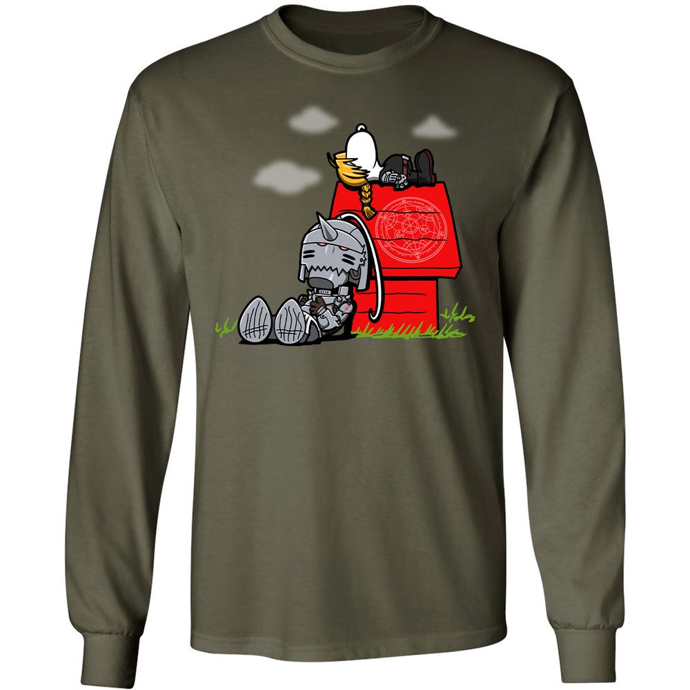 Long Sleeve T-Shirt - 2Q6ULEG9 - Military Green - 16