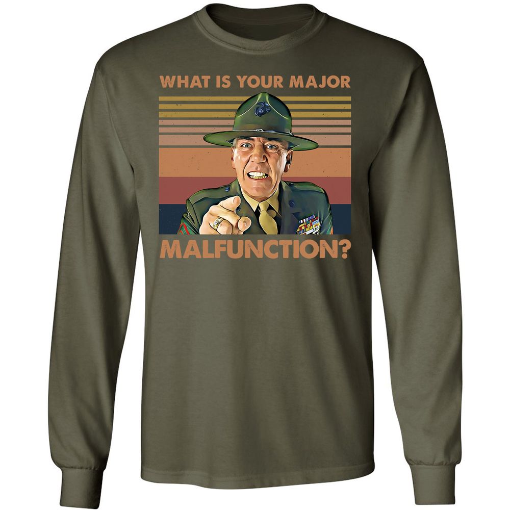 Long Sleeve T-Shirt - XVY23QBU - Military Green - 16