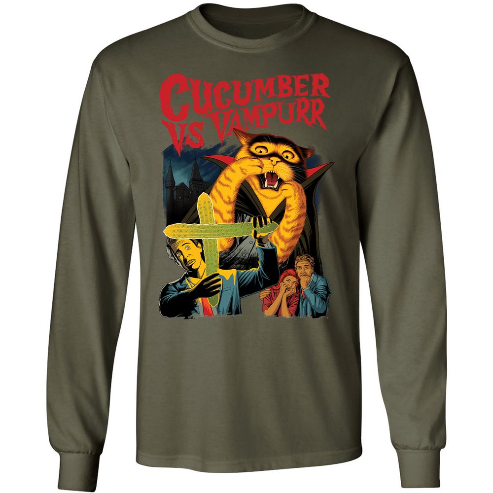 Long Sleeve T-Shirt - HULCBPVA - Military Green - 16