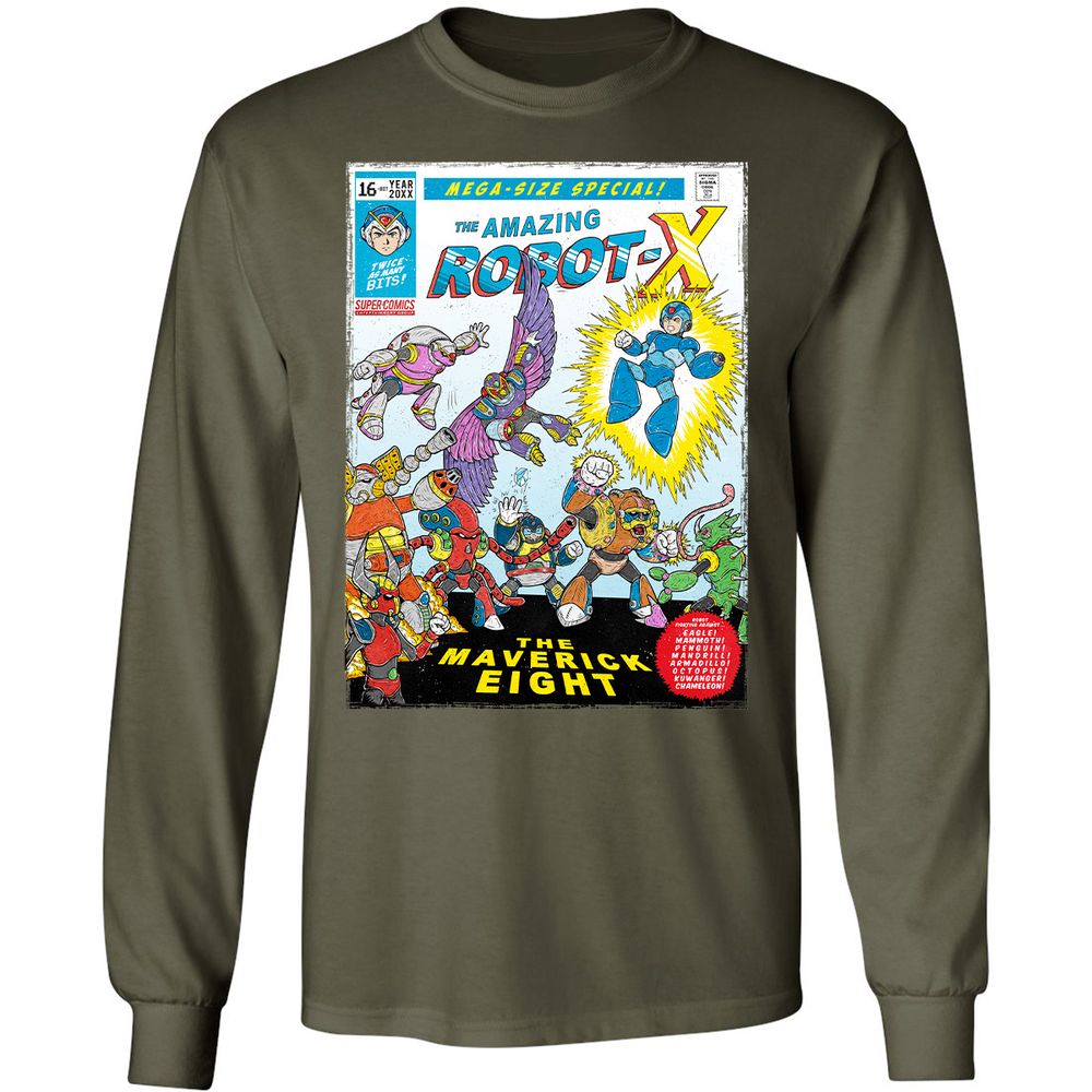 Long Sleeve T-Shirt - 1Q4FUYPH - Military Green - 16