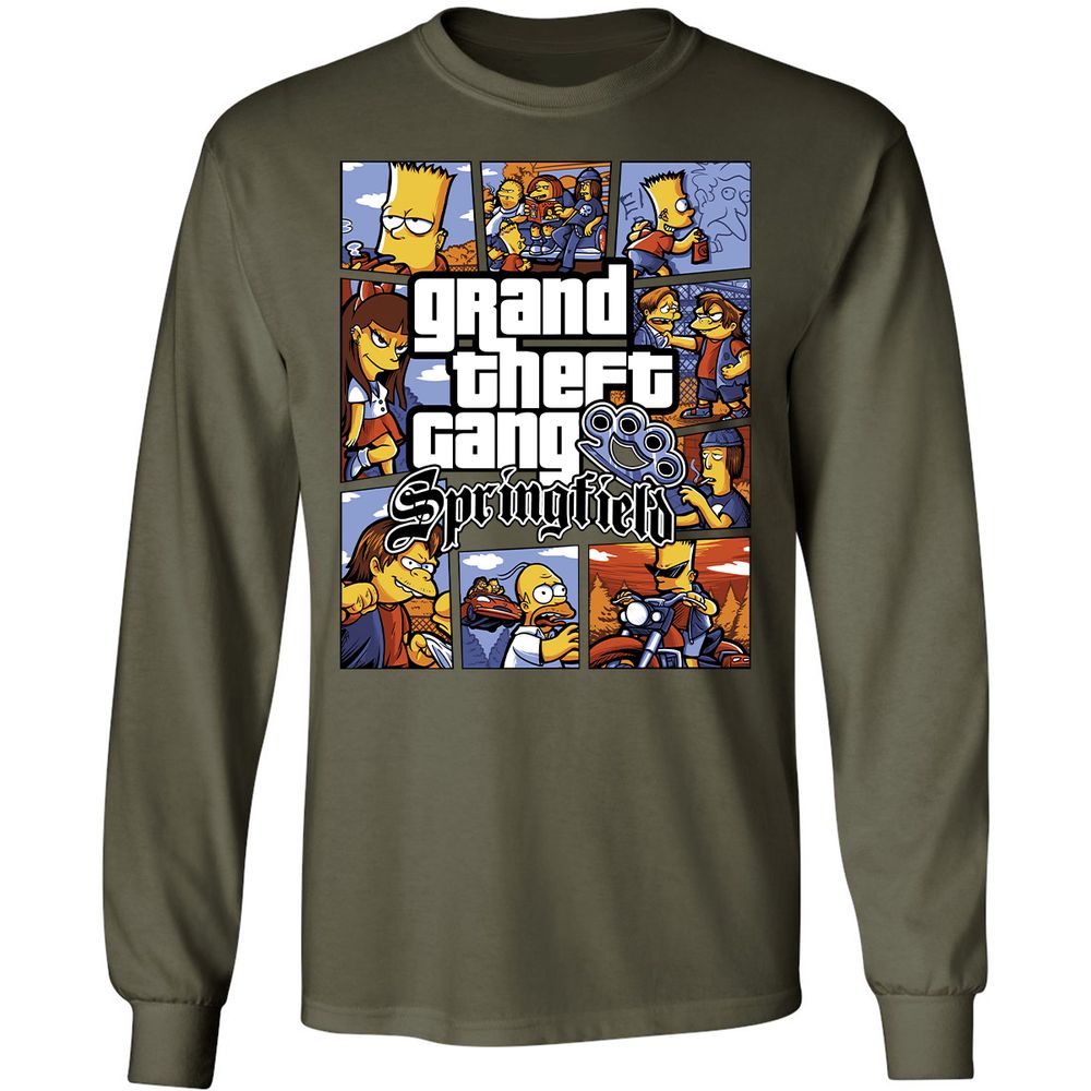 Long Sleeve T-Shirt - CAPK1WB9 - Military Green - 16