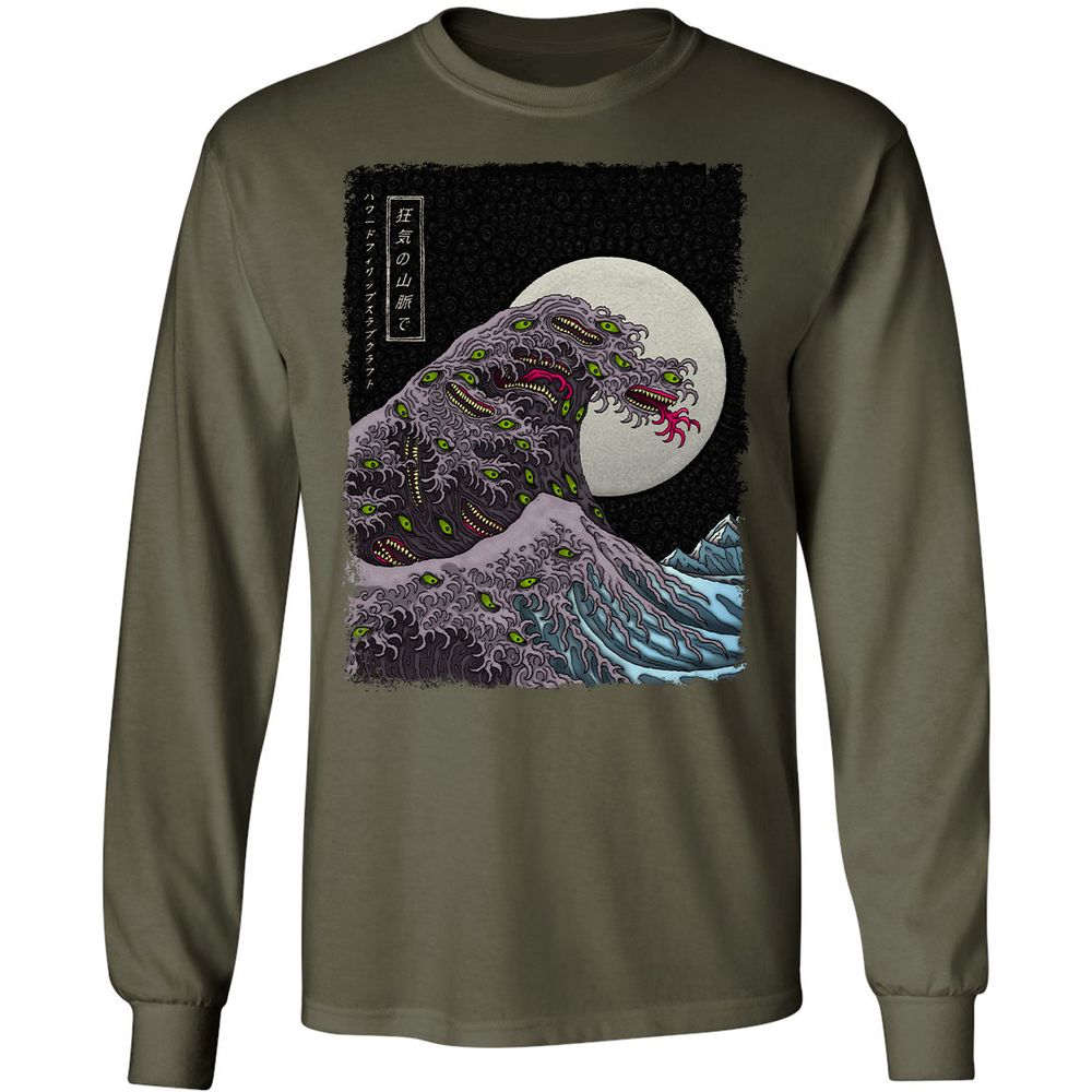 Long Sleeve T-Shirt - Q18HKTWW - Military Green - 16