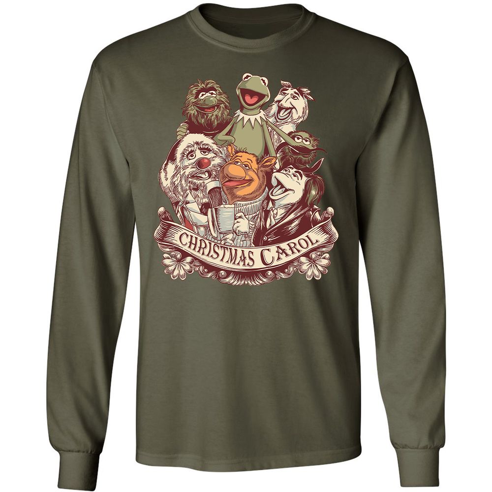 Long Sleeve T-Shirt - UX6YMFQ3 - Military Green - 16
