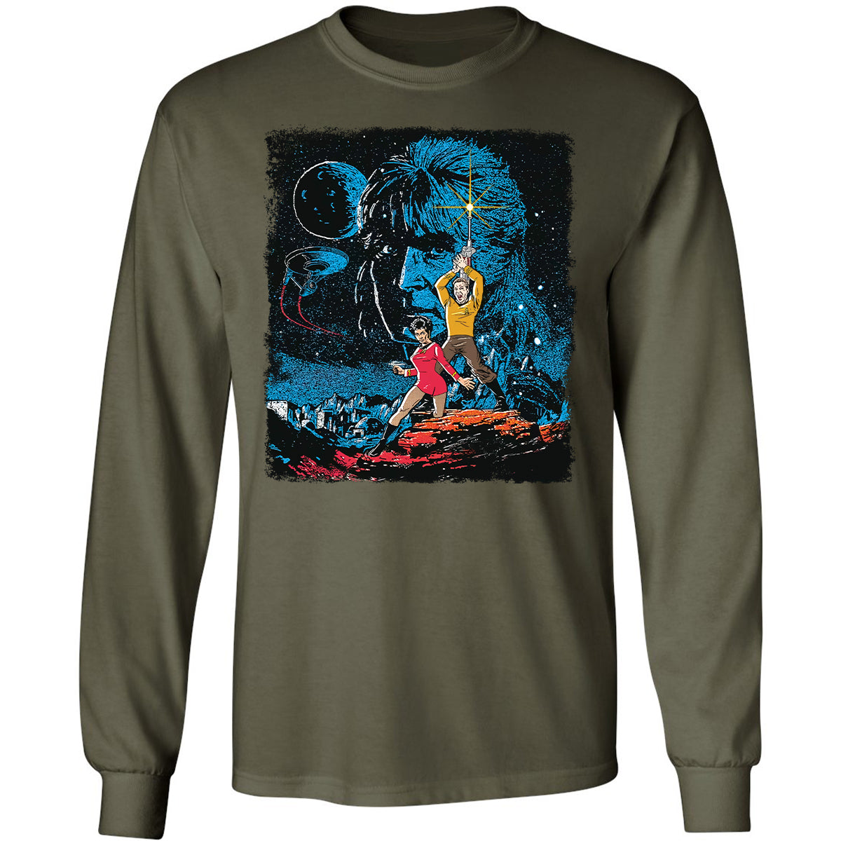 Long Sleeve T-Shirt - 3GBBXZ9V - Military Green - 16