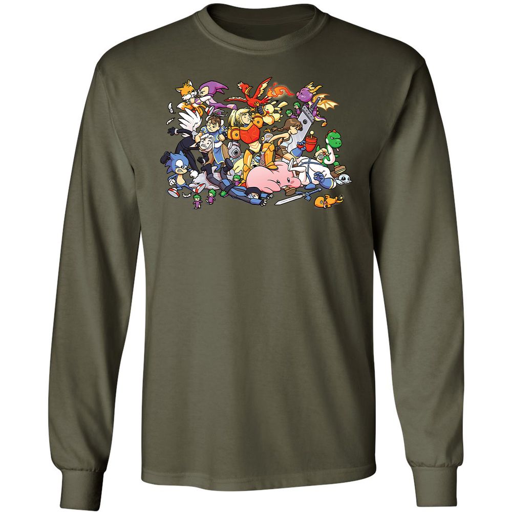 Long Sleeve T-Shirt - 3LBWRNG9 - Military Green - 16