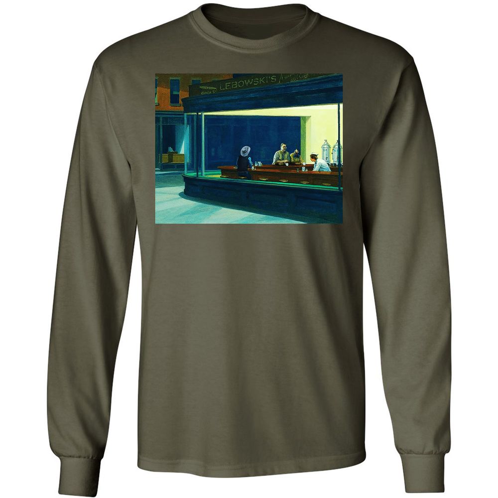 Long Sleeve T-Shirt - 2E4TDWS8 - Military Green - 16
