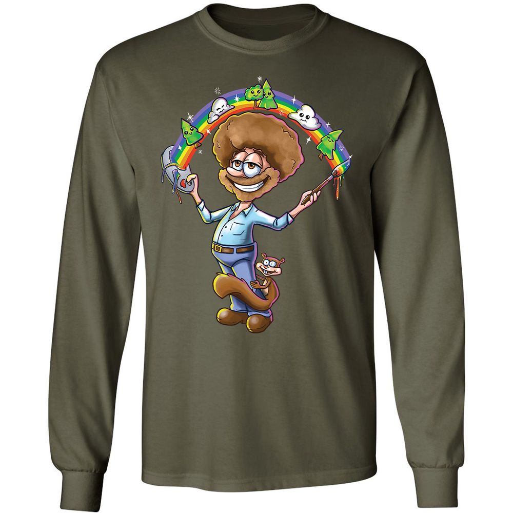 Long Sleeve T-Shirt - BWF3BBCE - Military Green - 16