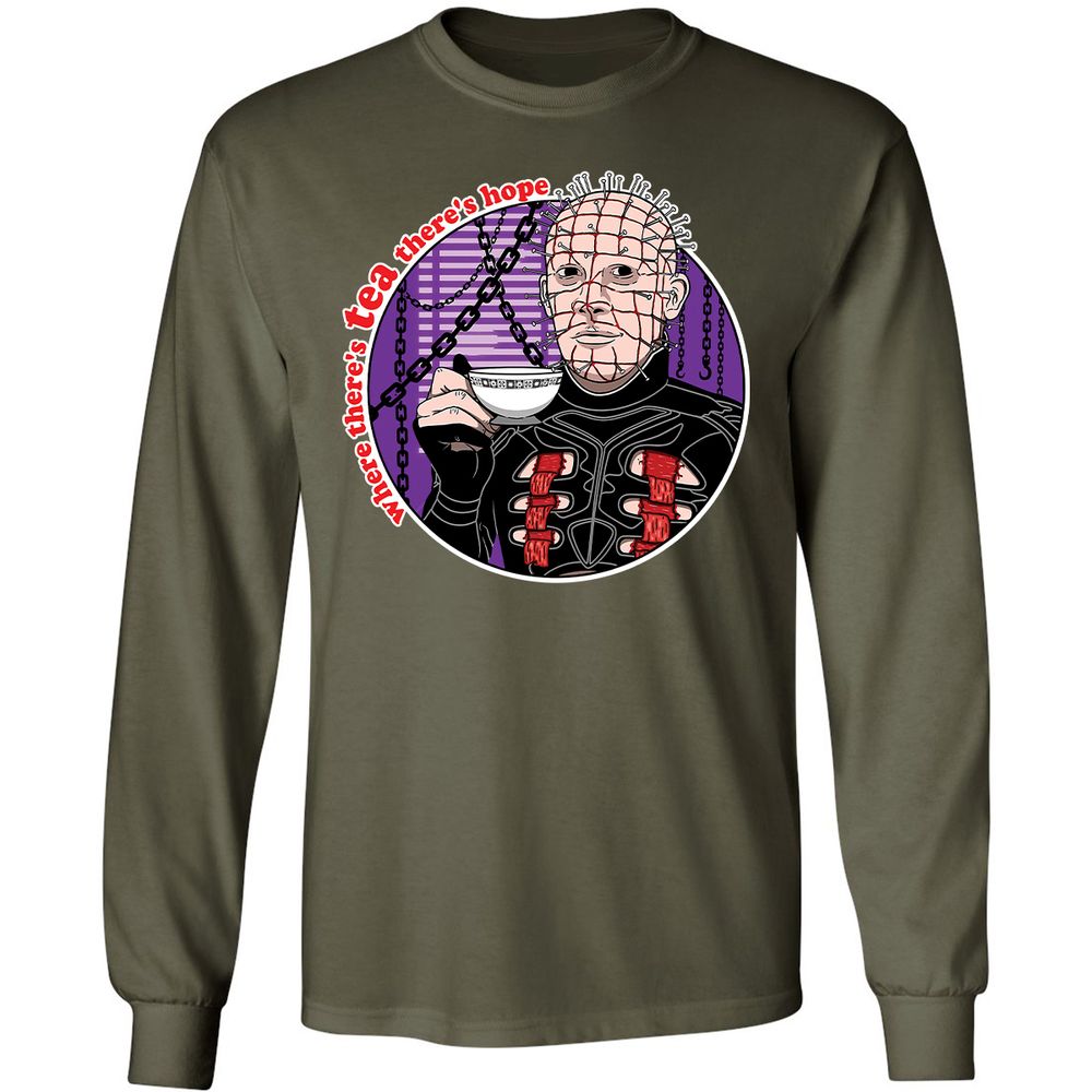 Long Sleeve T-Shirt - TZYPBHEH - Military Green - 16