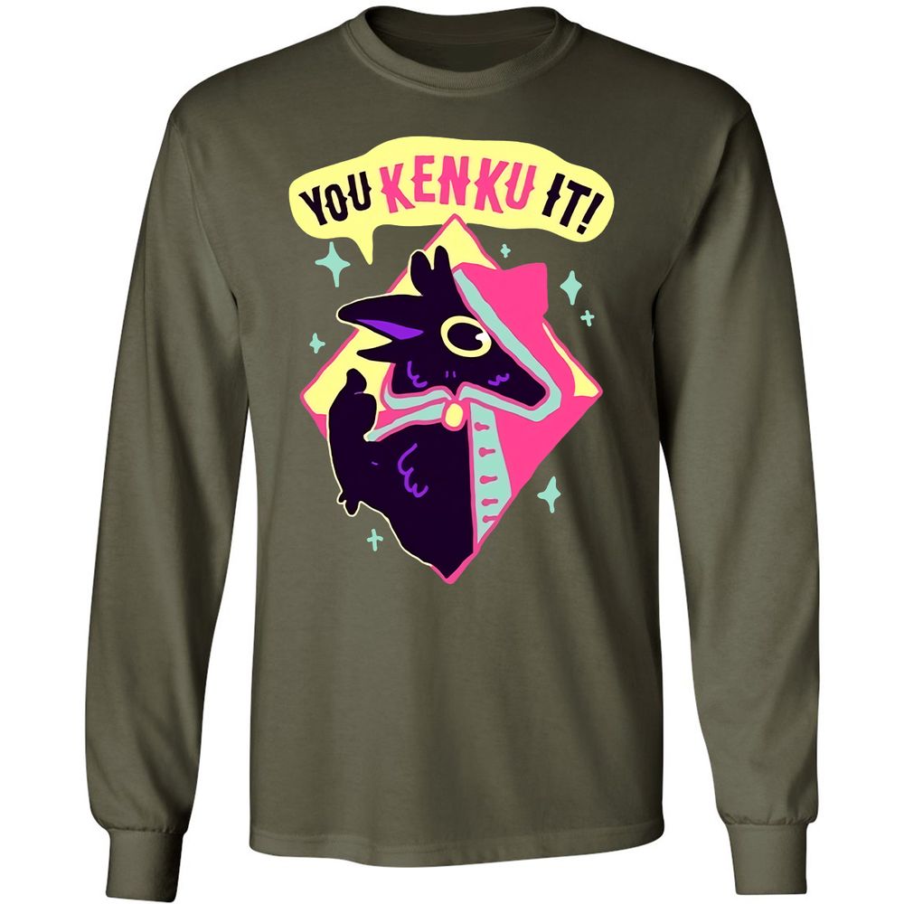 Long Sleeve T-Shirt - E1YKPWSX - Military Green - 16